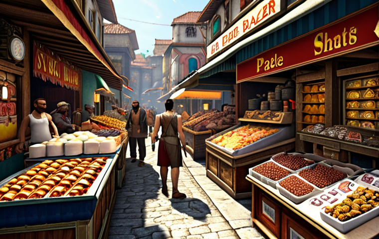 ** A bustling in-game marketplace scene in Heat 2. Players are actively trading goods, with visual cues highlighting items with high demand and low supply (perhaps a sparkling effect or larger stacks of those items). The scene should convey a sense of urgency and opportunity. Prompt: "A vibrant marketplace in Heat 2. Players trade eagerly, focusing on rare and sought-after items. Highlight the principles of supply and demand in this virtual bazaar."
**